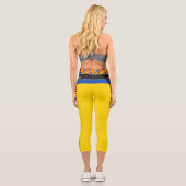 Katalonien Flag & Katalan - La Senyera fashion /Es Capri Leggings (Rückseite)