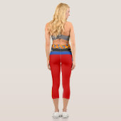 Katalonien Flag & Katalan - La Senyera fashion /Es Capri Leggings (Rückseite)