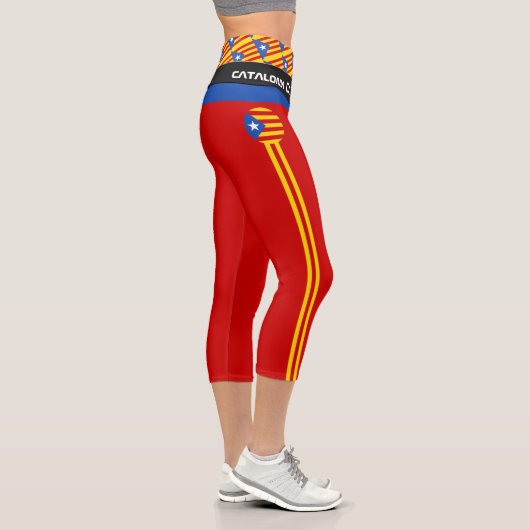 Katalonien Flag & Katalan - La Senyera fashion /Es Capri Leggings (Rechts)