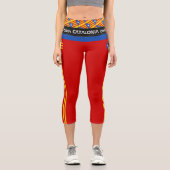 Katalonien Flag & Katalan - La Senyera fashion /Es Capri Leggings (Vorderseite)