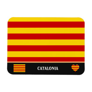 Katalonien Flag & Katalan - La Senyera Modeerschei Magnet