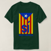 Katalonien Flag Shirt Catalunya Independenz Katalo (Design vorne)