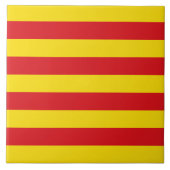 Katalonien Flag Tile Fliese (Vorderseite)