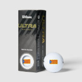 Katalonien-Flagge Golfball (Verpackungen)