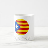 Katalonien-Flagge-Kaffeetasse Kaffeetasse (Mittel)