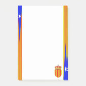 Katalonien-Flagge Post-it Klebezettel (Vorderseite)