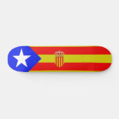 Katalonien-Flagge Skateboard (Horizontal)