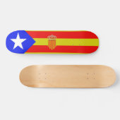 Katalonien-Flagge Skateboard (Horizontal)