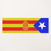 Katalonien-Flagge Yogamatte (Vorderseite (Horizontal))