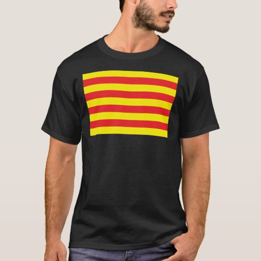 Katalonien-Flaggen-T - Shirt (Vorderseite)