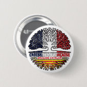 Katalonien Katalonien Fahne der französischen Baum Button (Vorne & Hinten)