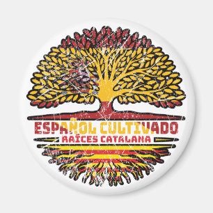 Katalonien Katalonien - Spanien - Roots-Flagge Magnet
