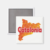 Katalonien Magnet (Vorderseite/Rückseite)