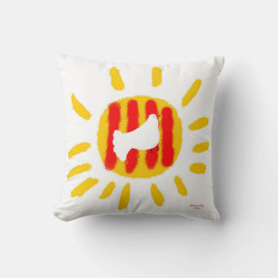 Katalonien Sonne, Patriotisches Symbol, Katalonien Kissen