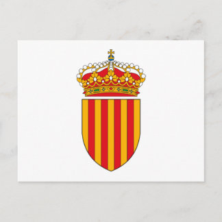 Katalonien-Wappen Postkarte