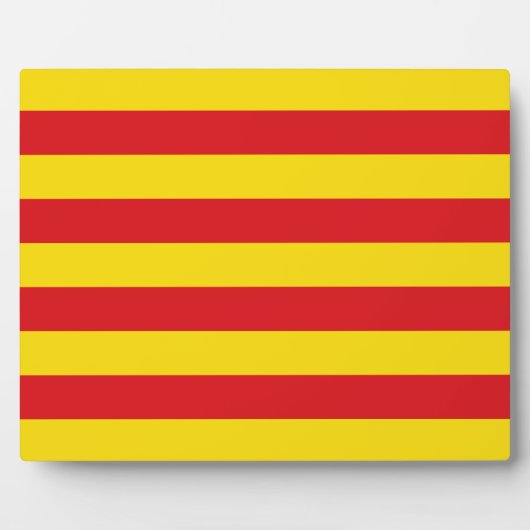 Katalonienflagge Fotoplatte (Vorderseite)