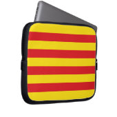 Katalonienflagge Laptopschutzhülle (Vorne Rechts)