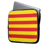 Katalonienflagge Laptopschutzhülle (Vorderseite Links)