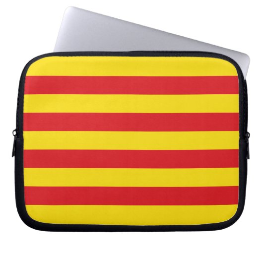 Katalonienflagge Laptopschutzhülle (Vorderseite)