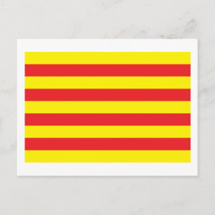 Katalonienflagge Postkarte