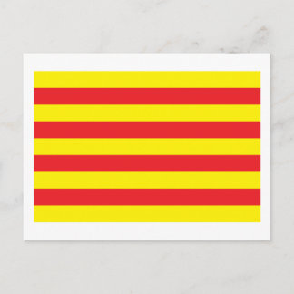 Katalonienflagge Postkarte