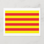 Katalonienflagge Postkarte (Vorderseite)