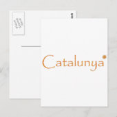 Katalunya Postkarte (Vorne/Hinten)