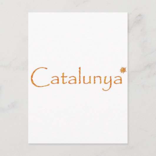 Katalunya Postkarte (Vorderseite)