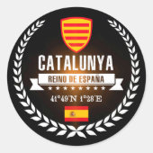 Katalunya Runder Aufkleber (Vorderseite)