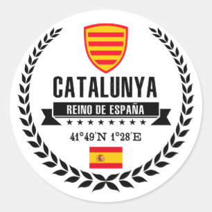 Katalunya Runder Aufkleber