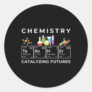Katalyst Lehrer für Chemie regelmäßig Runder Aufkleber