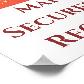 Katalytischer Konverter Geschützt, Textposter bear Poster (Ecke)