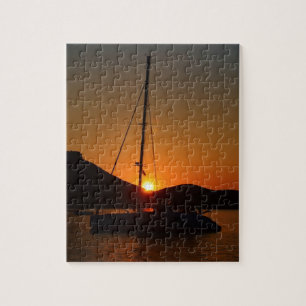 Katamaran bei Sonnenuntergang Ibiza.JPG Puzzle