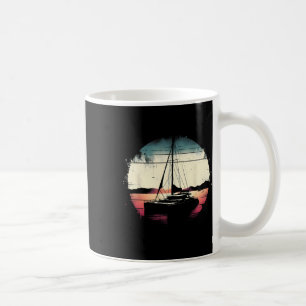Katamaran-Bootliebhaber - Vintage-Segler-Bootsfahr Kaffeetasse
