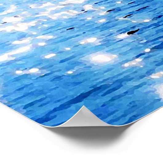 Katamaran in den schönen Gewässern von Dominica Poster (Ecke)