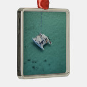 Katamaran, Mamanuca-Inseln, Fidschi, Südpazifik Silbernes Ornament (Rechts)