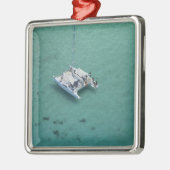 Katamaran, Mamanuca-Inseln, Fidschi, Südpazifik Silbernes Ornament (Links)