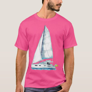 Katamaran Segelboot drucken Kids Zimmer Wanddekor T-Shirt
