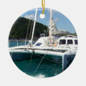 Katamaran-Verzierung Keramik Ornament (Vorne)