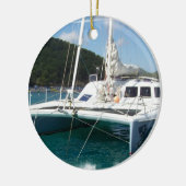 Katamaran-Verzierung Keramik Ornament (Links)