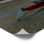 Katamarane bei Sonnenuntergang Poster (Ecke)