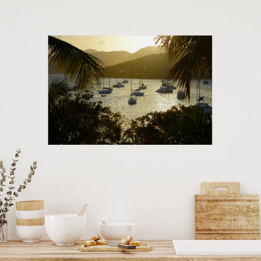 Katamarane und Segelboote Poster (Küche)