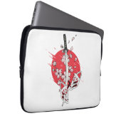 Katana cherry blossom fox mask laptopschutzhülle (Vorne Rechts)