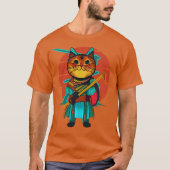 Katana-Katze T-Shirt (Vorderseite)