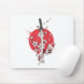 Katana Kirschblüten-Fuchsmaske Mousepad (Mit Mouse)