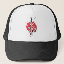 Katana Kirschblüten-Fuchsmaske Truckerkappe