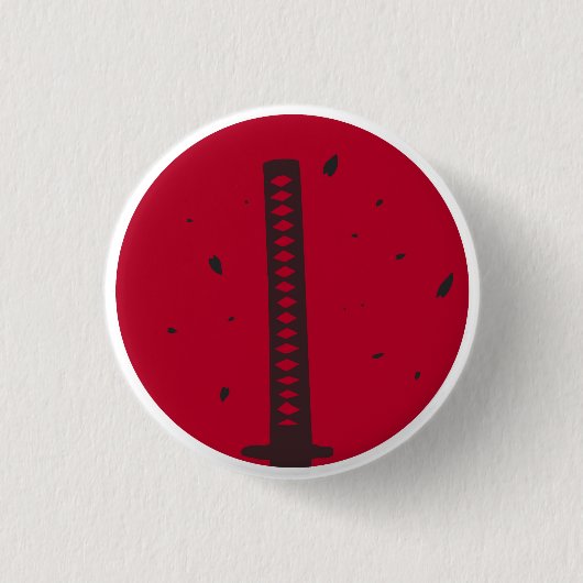 Katana Kunst Button (Vorderseite)