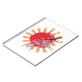 Katana mit Sakura-Blume Notizblock (Linke Seite)