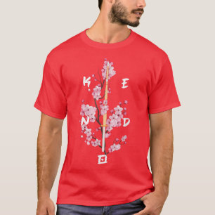 Katana Sakura Kendo Fighter Japanisch Samurai Mart T-Shirt
