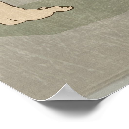 Katana-Schwertkämpfer Poster (Ecke)